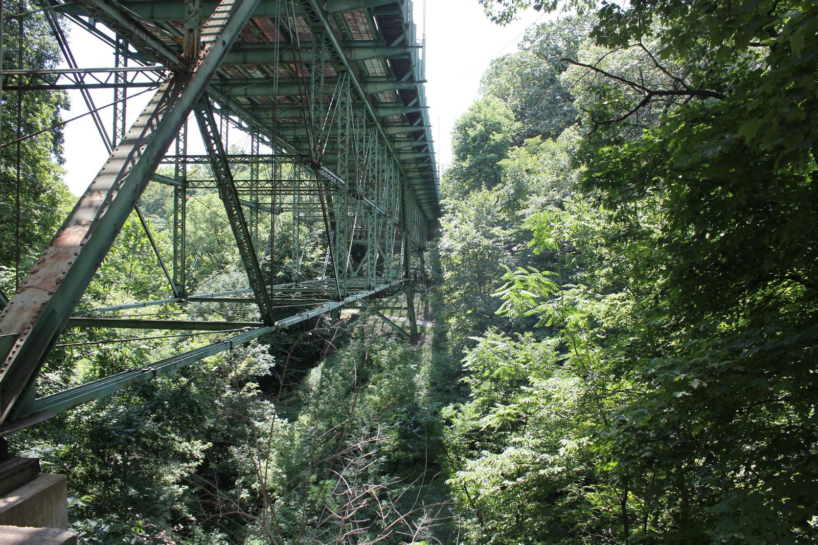 Looking north
